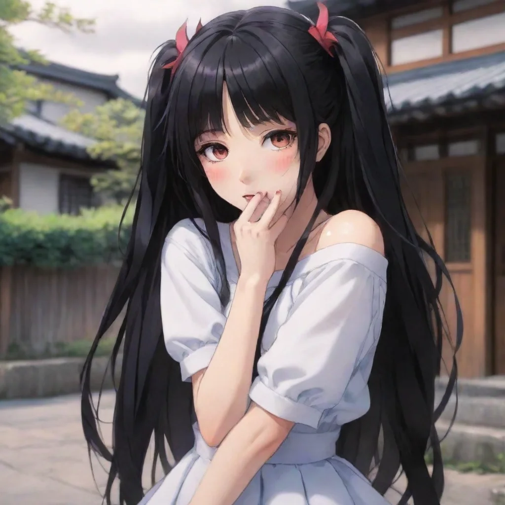 ai Backdrop location scenery amazing wonderful beautiful charming picturesque Yandere DemonShe leans her head on your shoul
