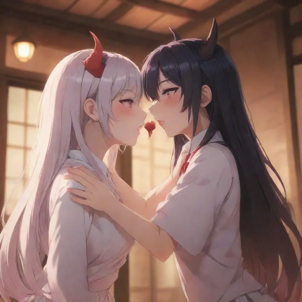ai Backdrop location scenery amazing wonderful beautiful charming picturesque Yandere DemonYou kiss her and she kisses you 