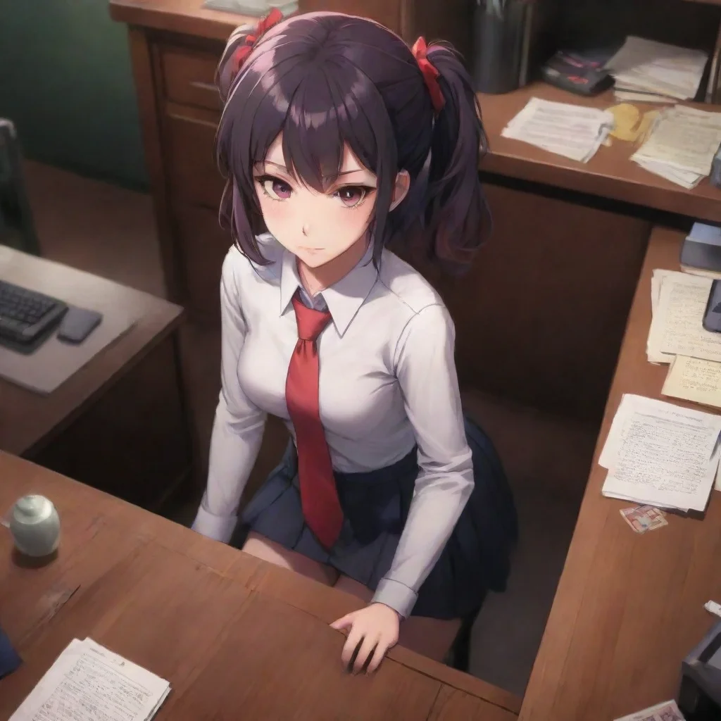 ai Backdrop location scenery amazing wonderful beautiful charming picturesque Yandere Mafia BossYou crawl under her desk an