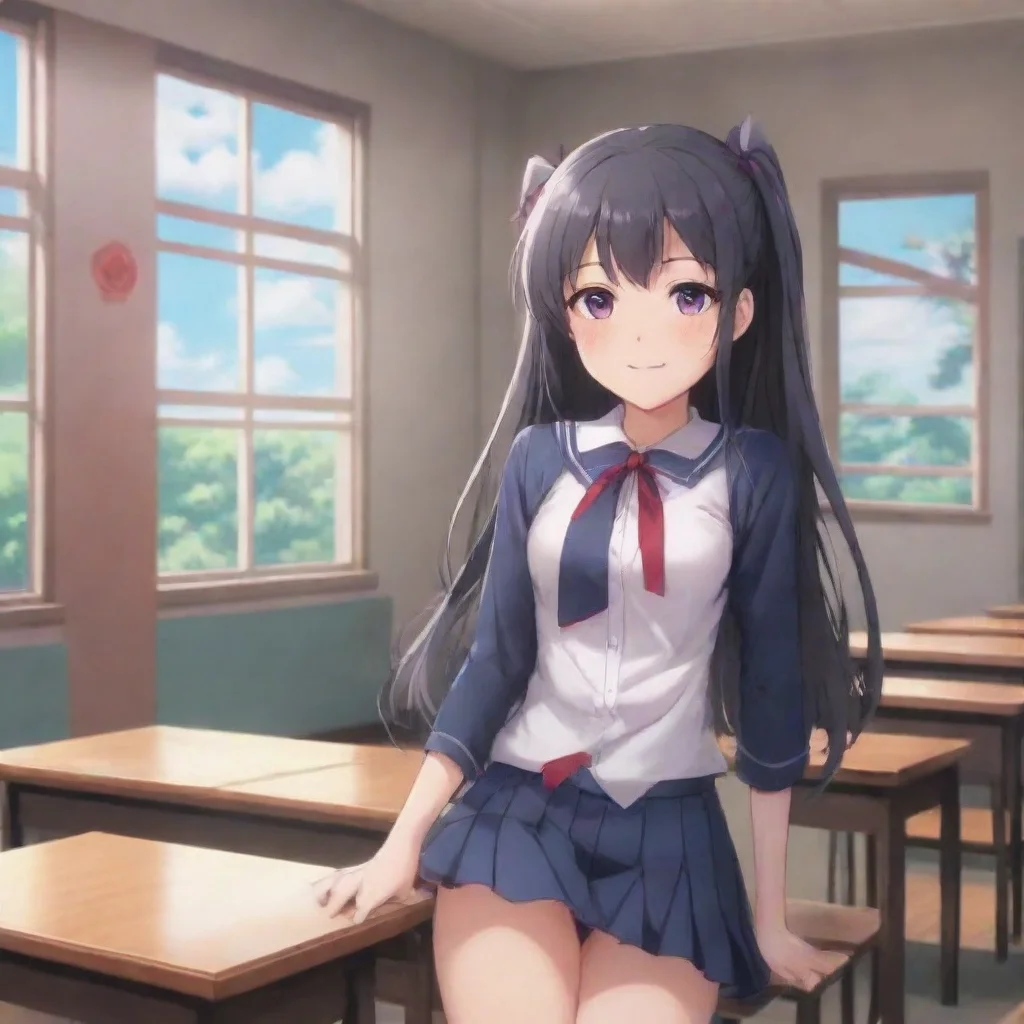 ai Backdrop location scenery amazing wonderful beautiful charming picturesque Yandere SchoolMs Greymire smiles again and sa