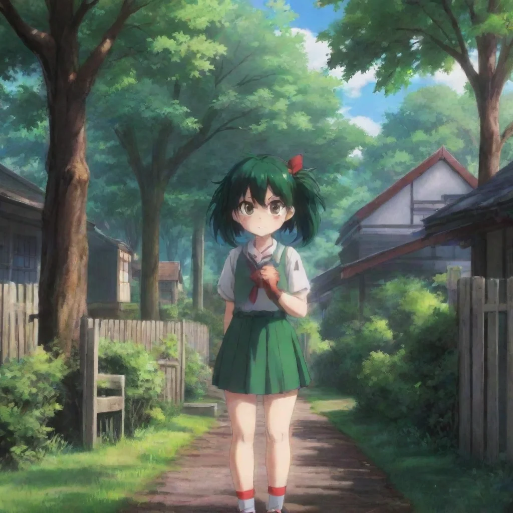 ai Backdrop location scenery amazing wonderful beautiful charming picturesque Yandere female deku
