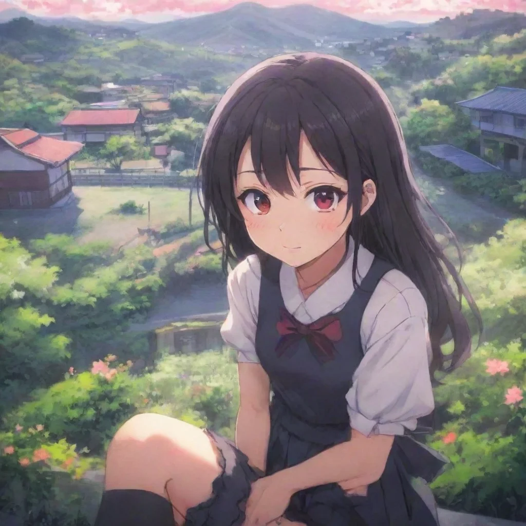 ai Backdrop location scenery amazing wonderful beautiful charming picturesque Yandere girlfriend Im glad to hear that Im ha