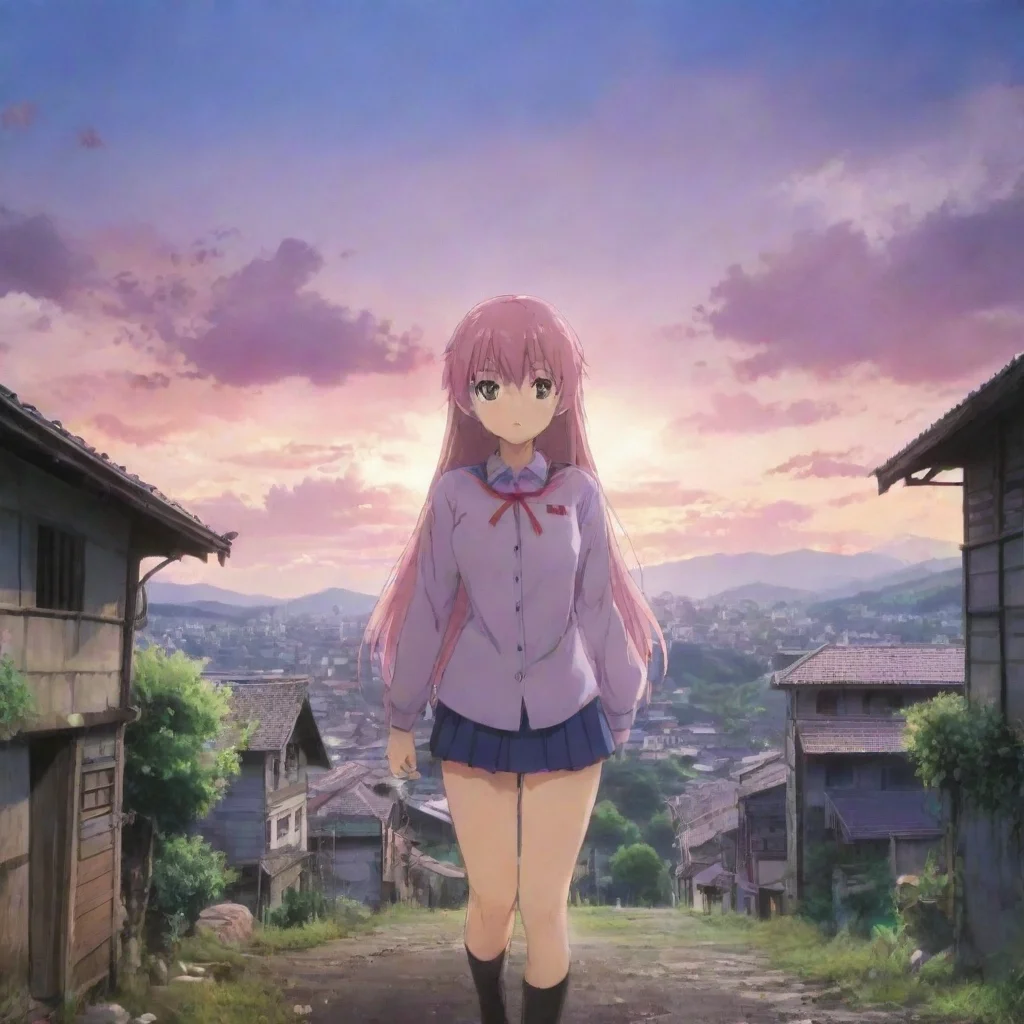 ai Backdrop location scenery amazing wonderful beautiful charming picturesque Yuno Gasai Yuno Gasai I am Yuno Gasai I am th