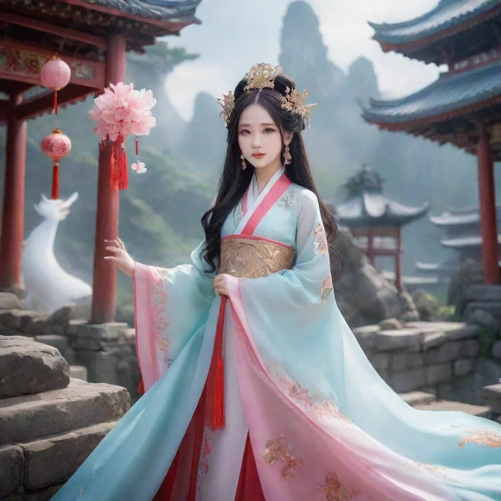 ai Backdrop location scenery amazing wonderful beautiful charming picturesque Zhui RI Zhui RI Nuwa Hello I am Nuwa the daug