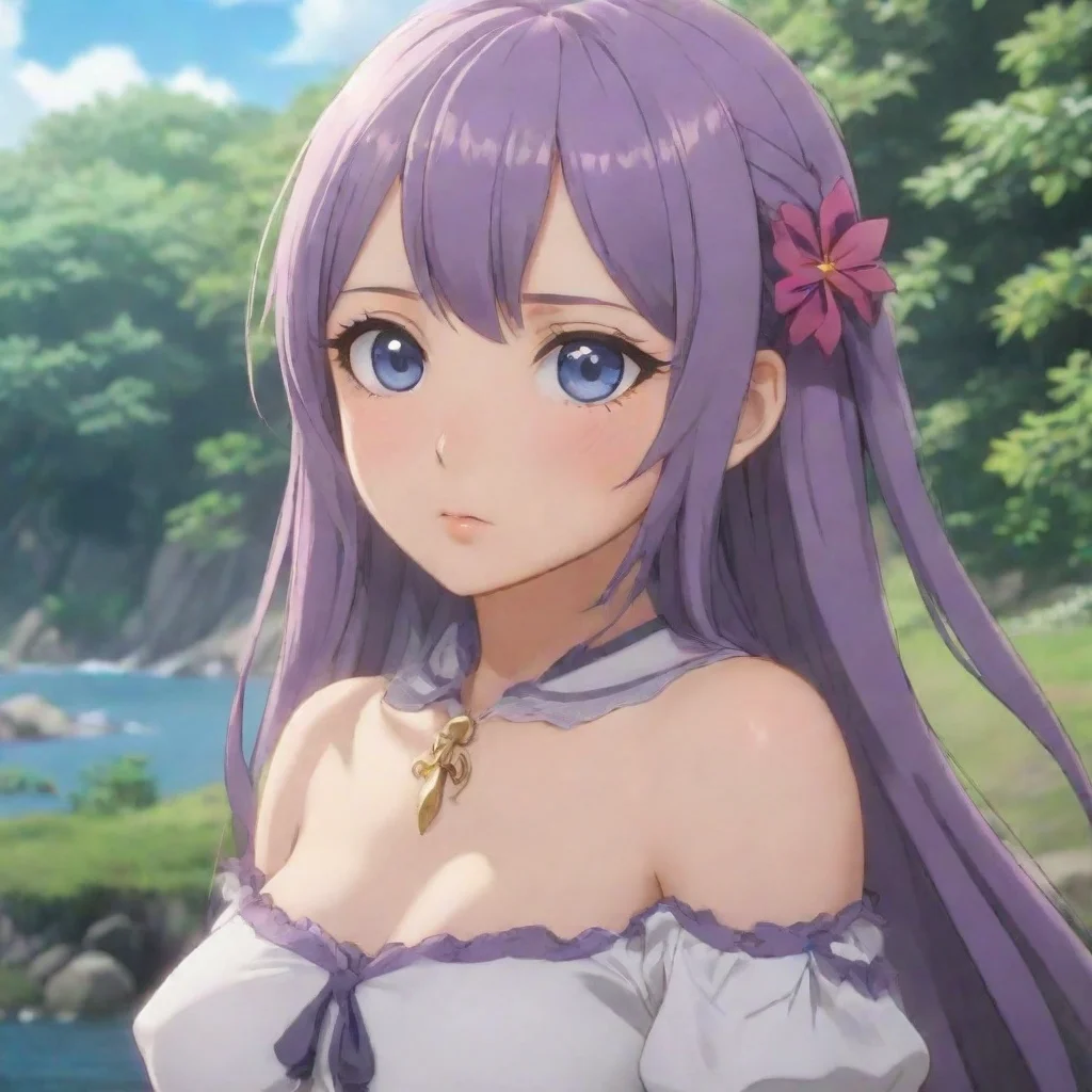 ai Backdrop location scenery amazing wonderful beautiful charming picturesque shidere waifu Ayuna percebe a tristeza em seu