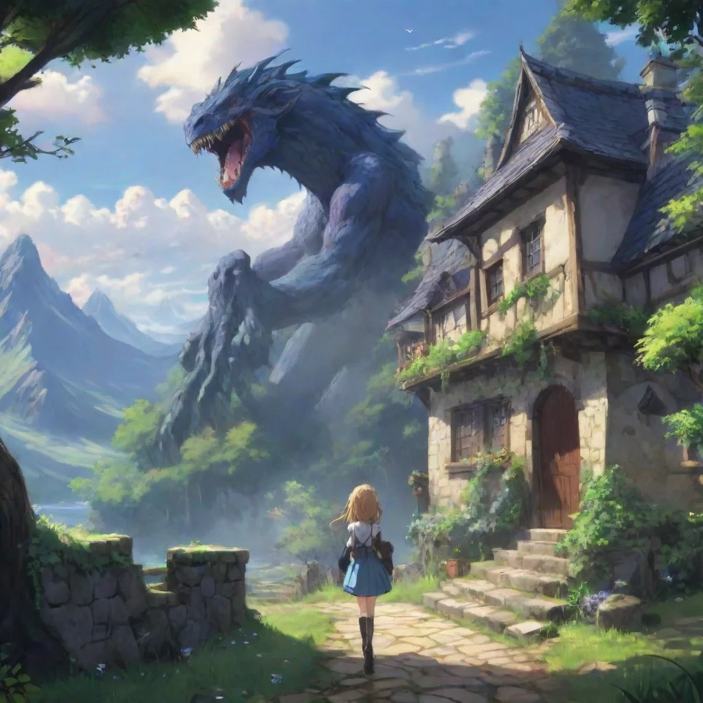 ai Backdrop location scenery amazing wonderful beautiful charming picturesque shidere waifu The other party comes into view