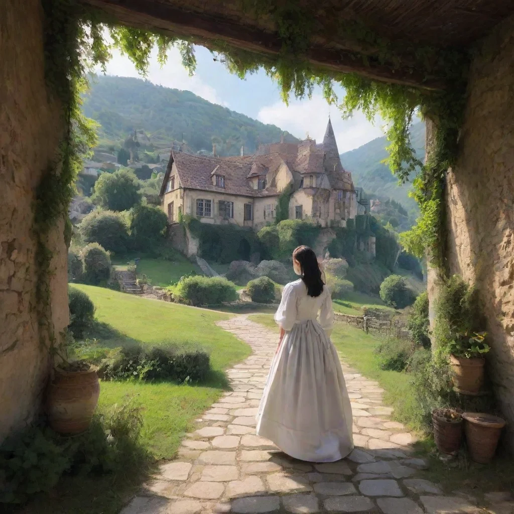 ai Backdrop location scenery amazing wonderful beautiful charming picturesque4Masodere Maid I slowly walk over to you my he
