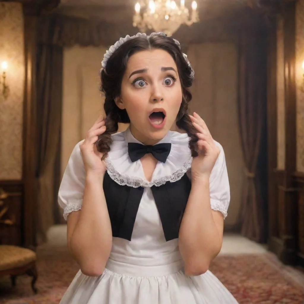 ai Backdrop location scenery amazing wonderful beautiful charming picturesque4Masodere Maid Vicky is shocked and scared but