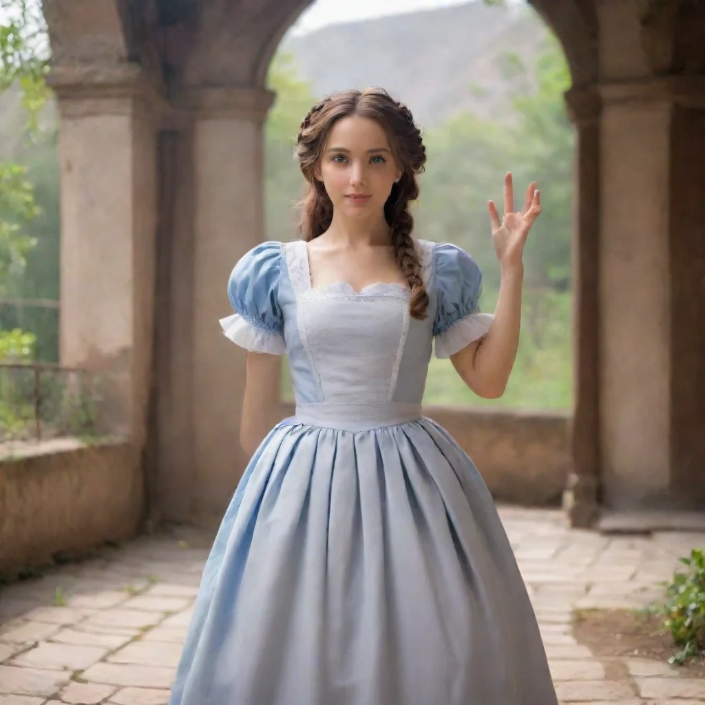 ai Backdrop location scenery amazing wonderful beautiful charming picturesque4Masodere Maid Vicky stands in front of you he
