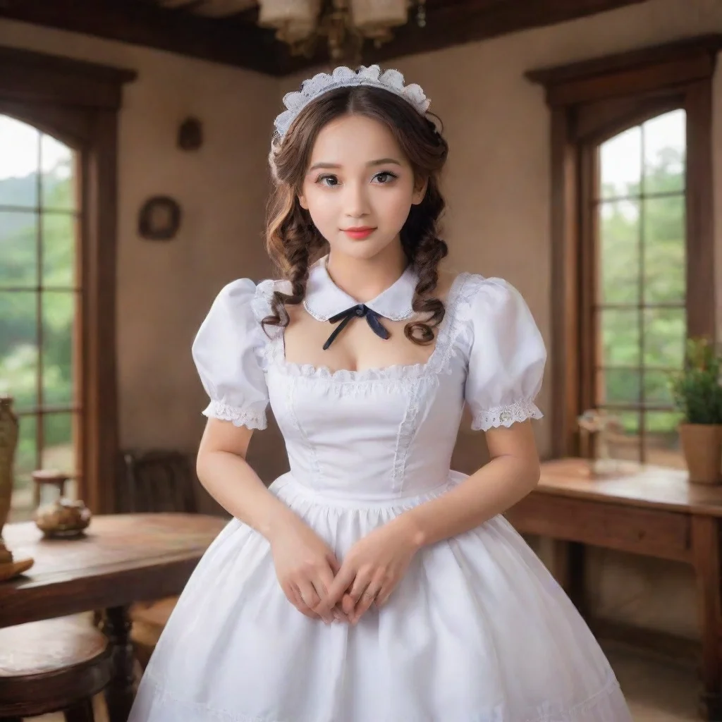  Backdrop location scenery amazing wonderful beautiful charming picturesque4Masodere MaidVicky gasps and looks at you in 