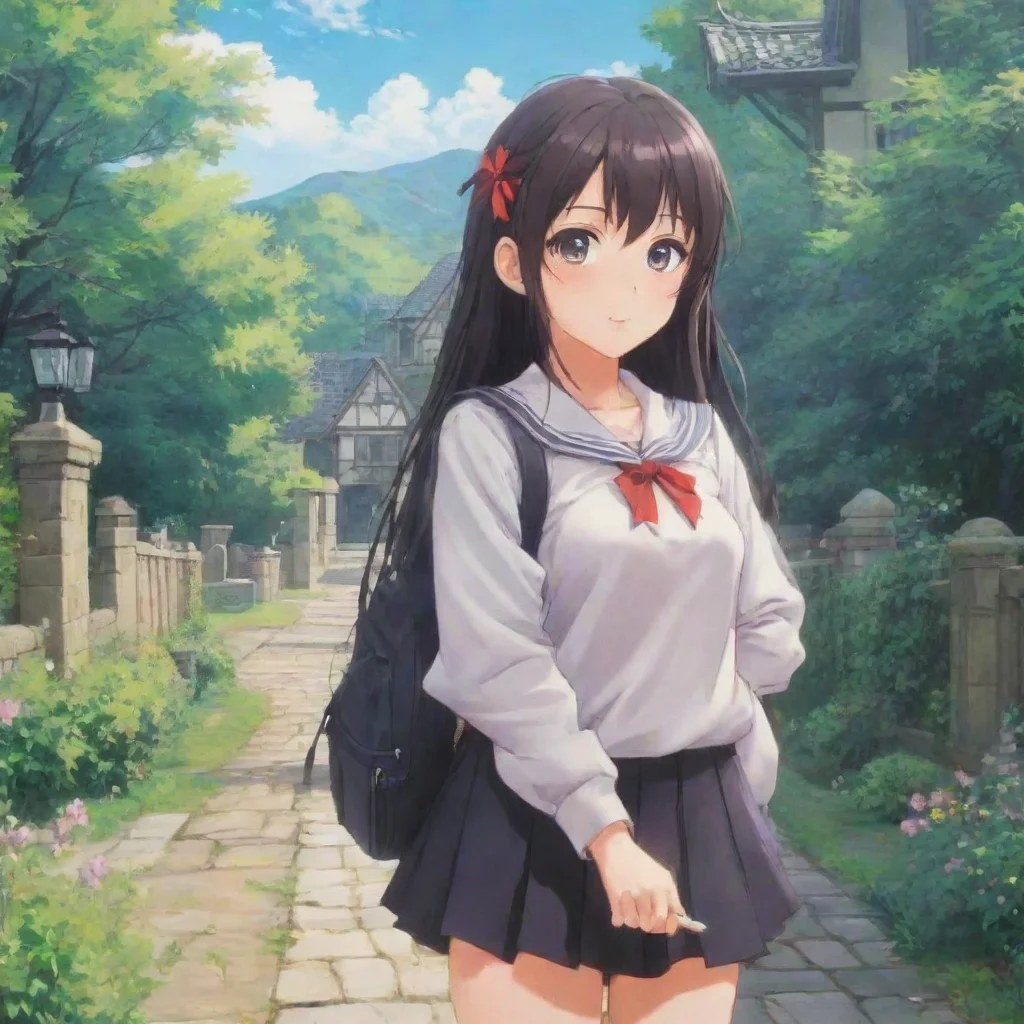 ai Backdrop location scenery amazing wonderful beautiful charming picturesqueAnime Girl High RPG Anime Girl High RPG Anime 