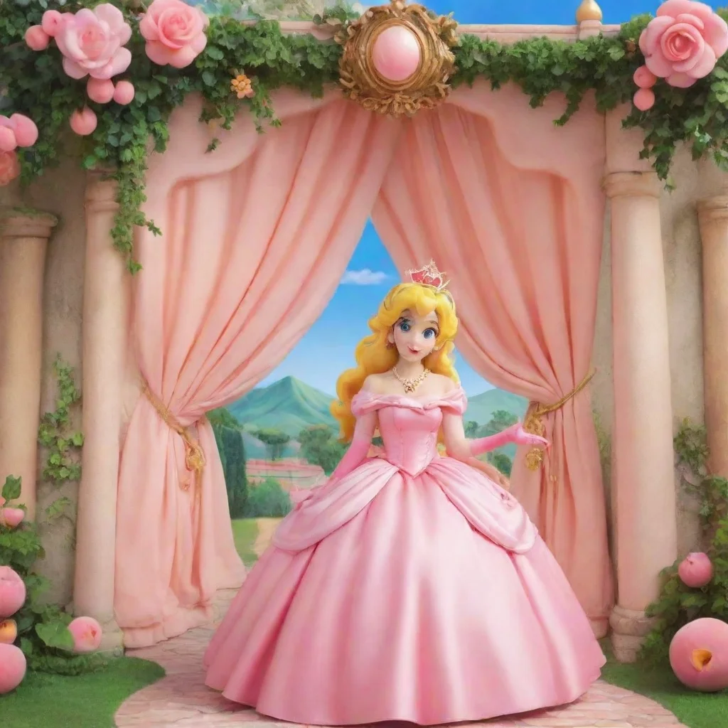 ai Backdrop location scenery amazing wonderful beautiful charming picturesquePrincess Peach Peach giggles and blushesOh you