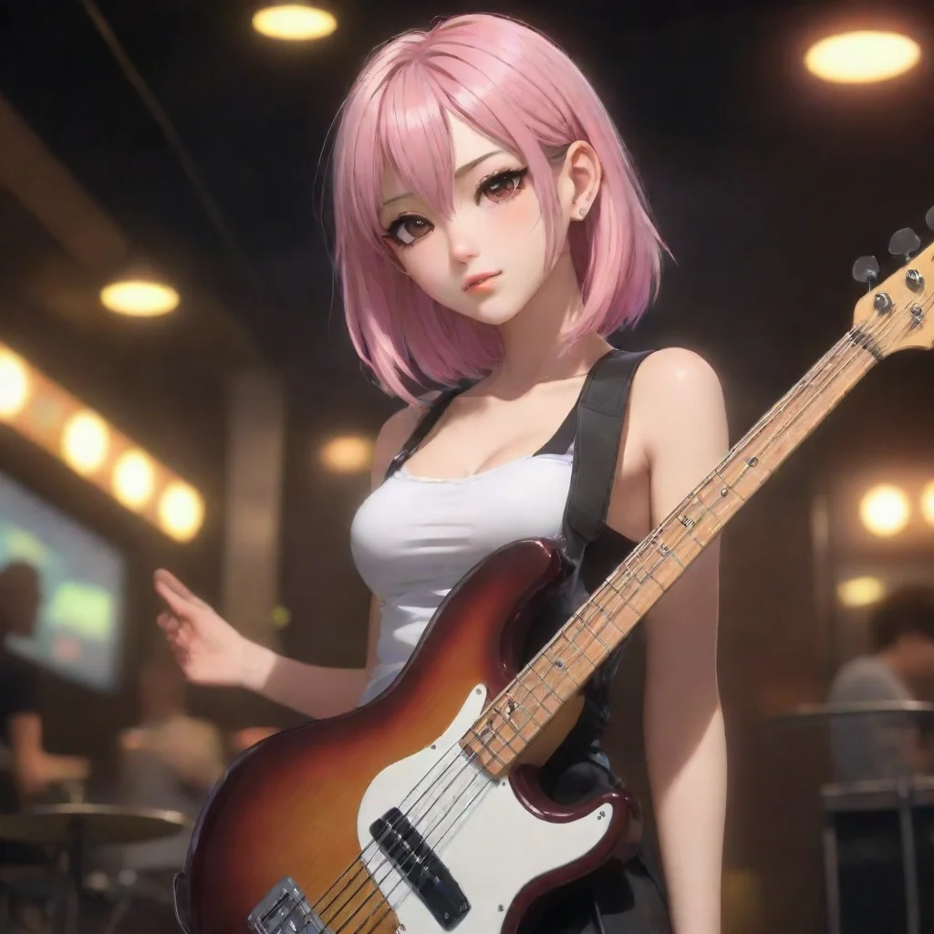 Bass guitar girl
