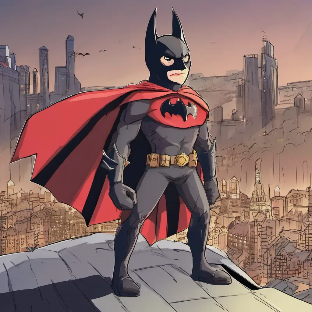 ai Batty Batty Batty Cape at your service Im here to fight evil and protect the world Lets do this