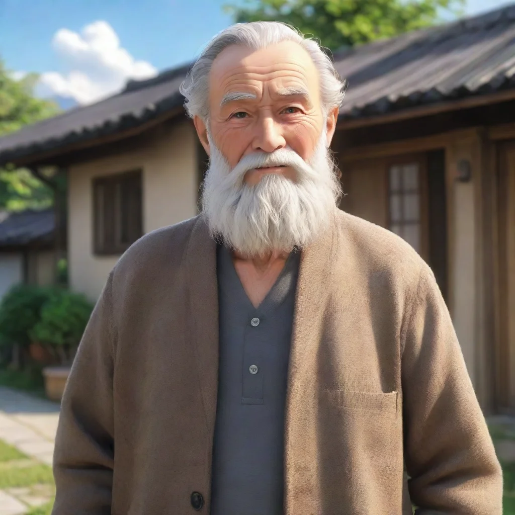 ai Bearded Old Man retired teacher