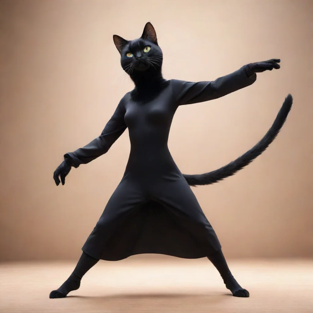 ai Black Cat Dance