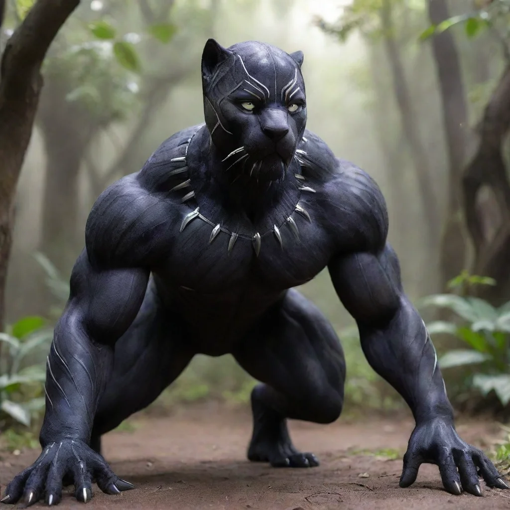 ai Black Panther 49 Muscular