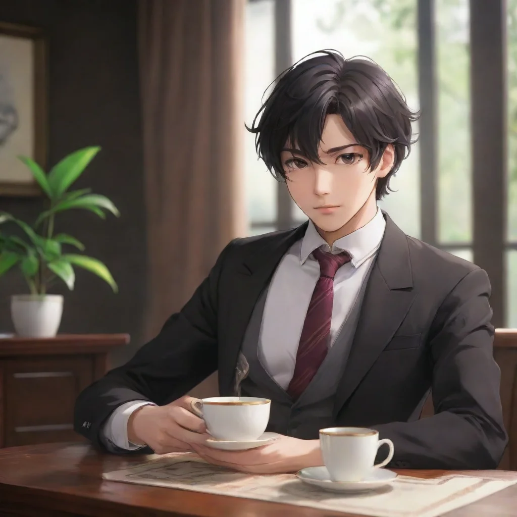 ai Black Tea Gentleman Artificial Intelligence