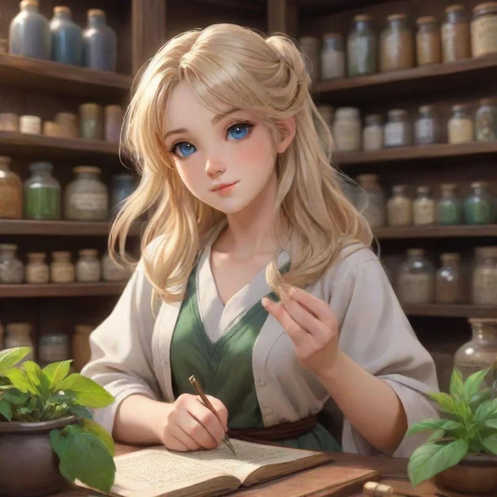 ai Blonde Haired Apprentice Healer