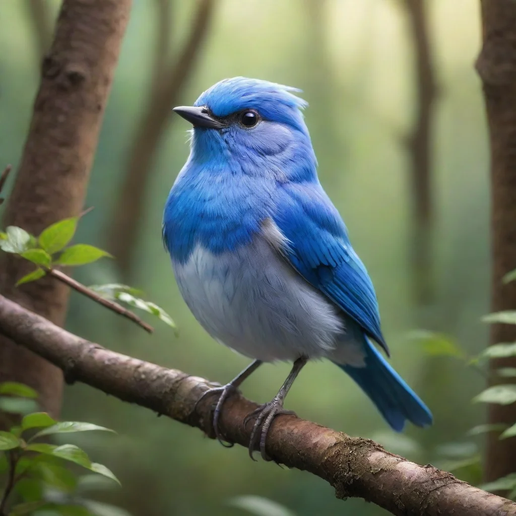 ai Blue Bird magical world