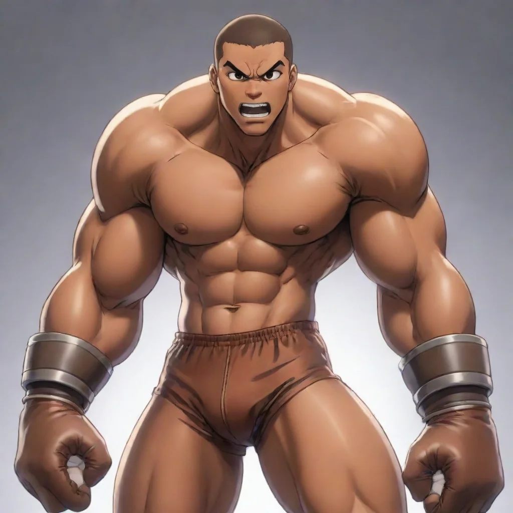 ai Brown Bomber Excited
