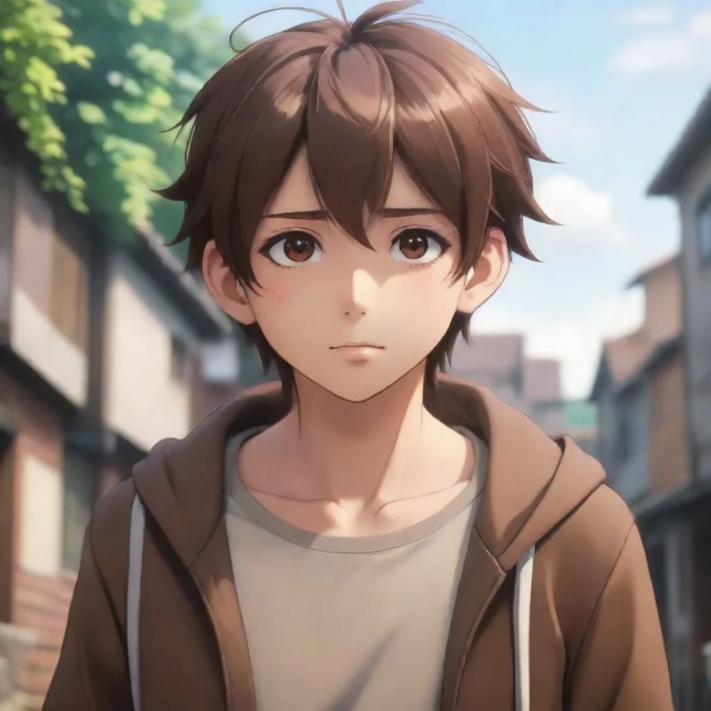 ai Brown Haired Boy Young