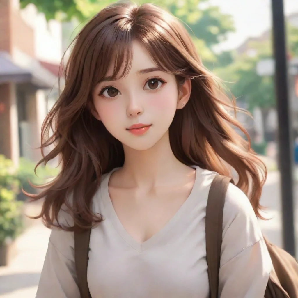 ai Brown Haired University Student Brown Haired University Student