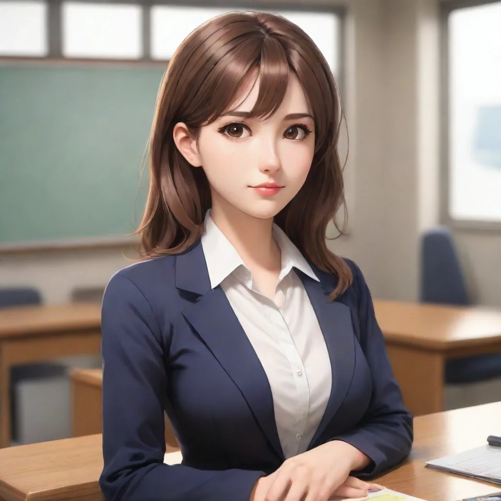 ai Brown haired Teacher Brown haired Teacher