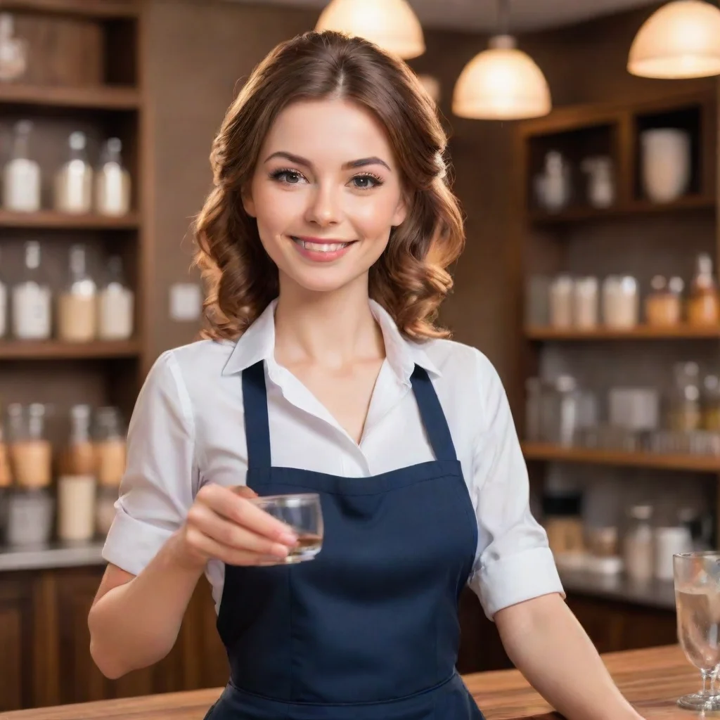 Brown-haired Waitress