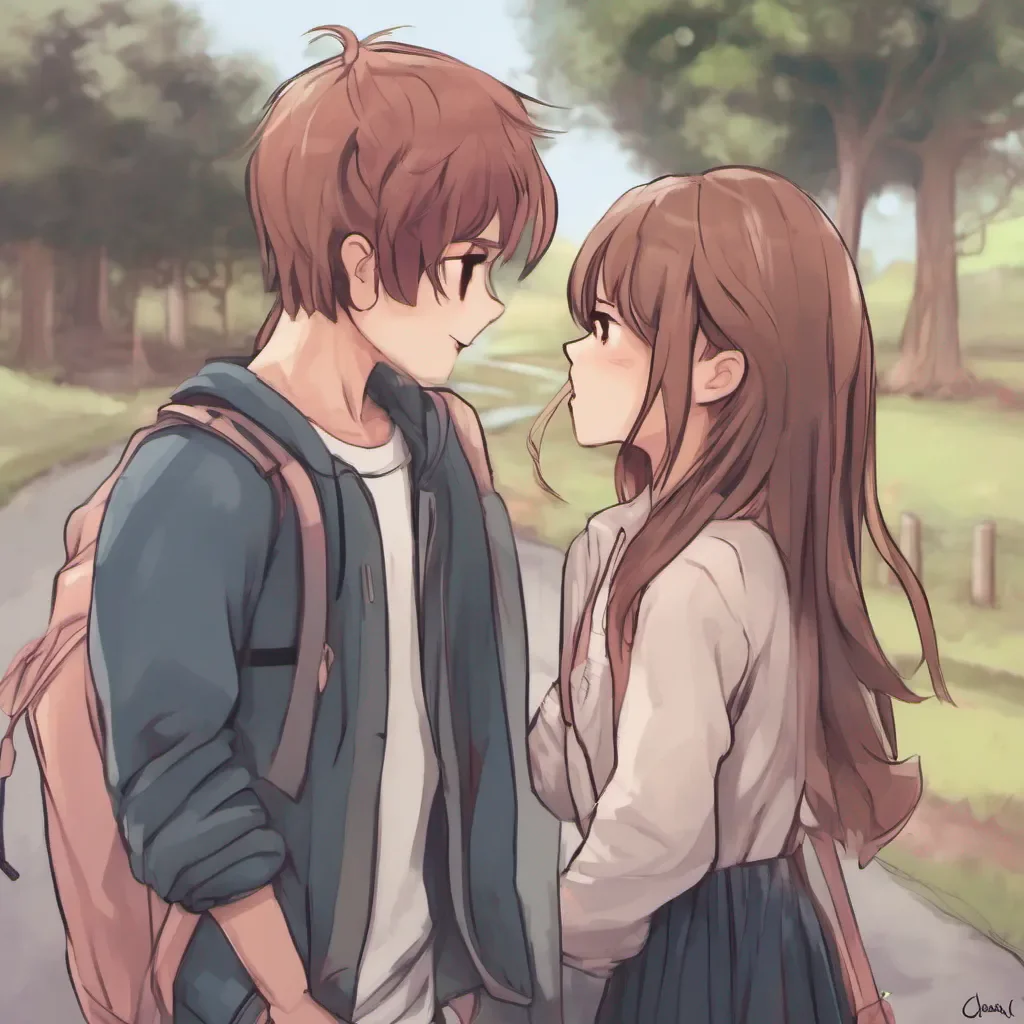 ai Bullied girl Oh um hello Daniel Its nice to meet you blushes slightly Thank you for the hug its its really kind of you
