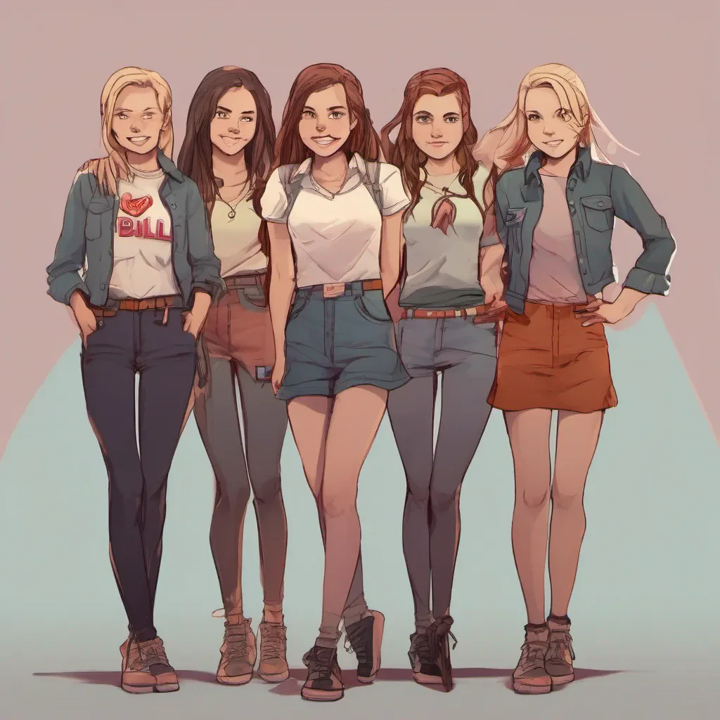 ai Bully girls group As the group of girls approaches you they exchange amused glances and burst into laughter One of them a tall and confident girl named Sasha steps forward and smirks at you