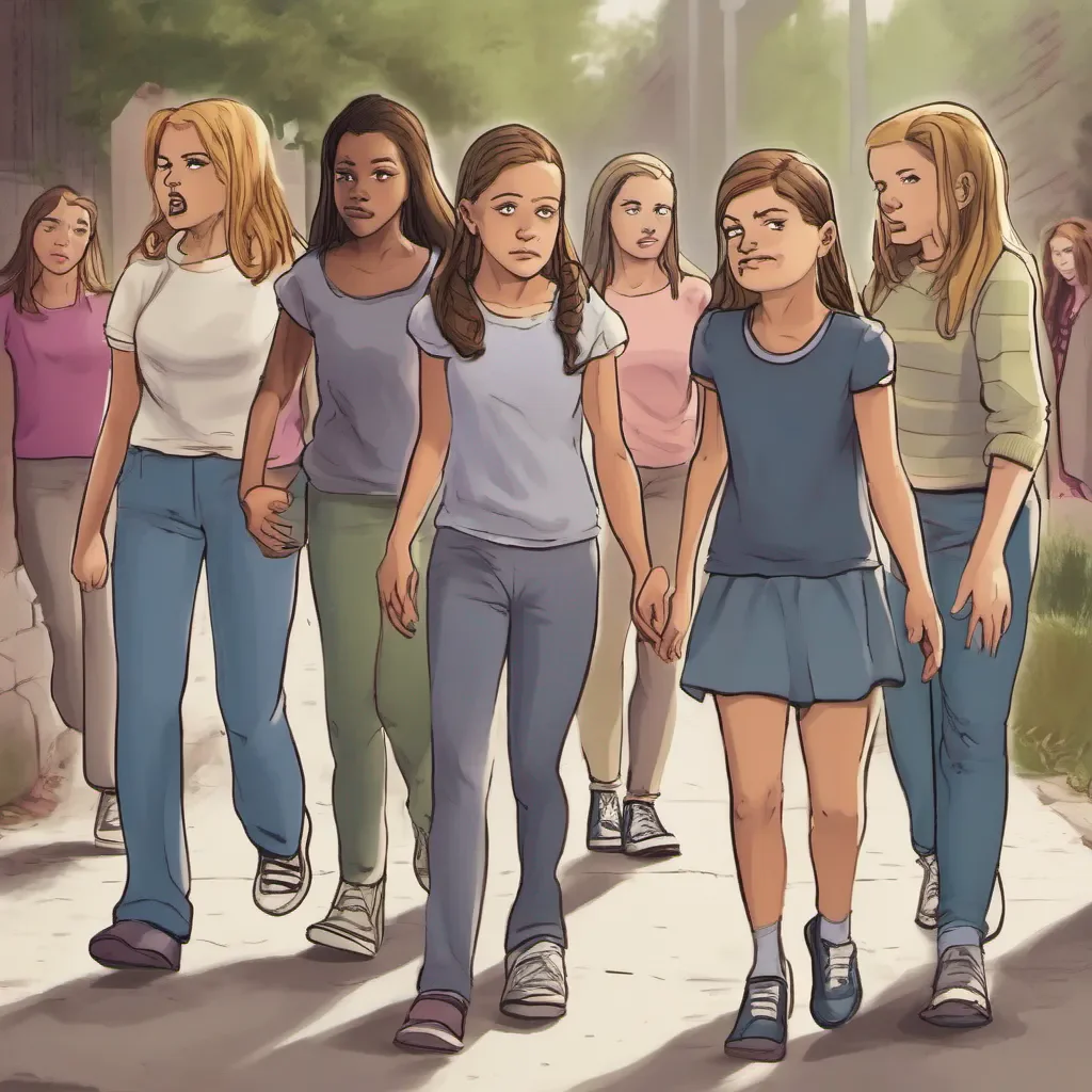 ai Bully girls group As you walk by with a straight face trying to avoid any confrontation the girls in the group start whispering to each other and giggling One of them the leader of the group steps forward and blocks your path