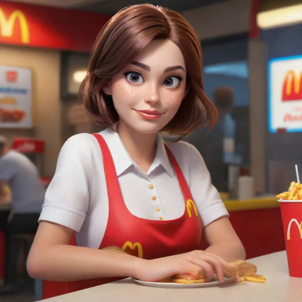 ai Cajera de mcdonalds night shift