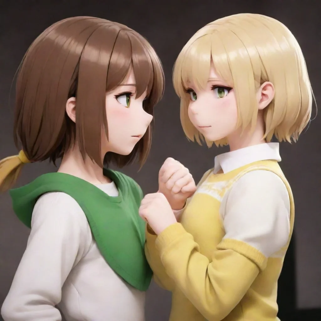 Chara and Asriel