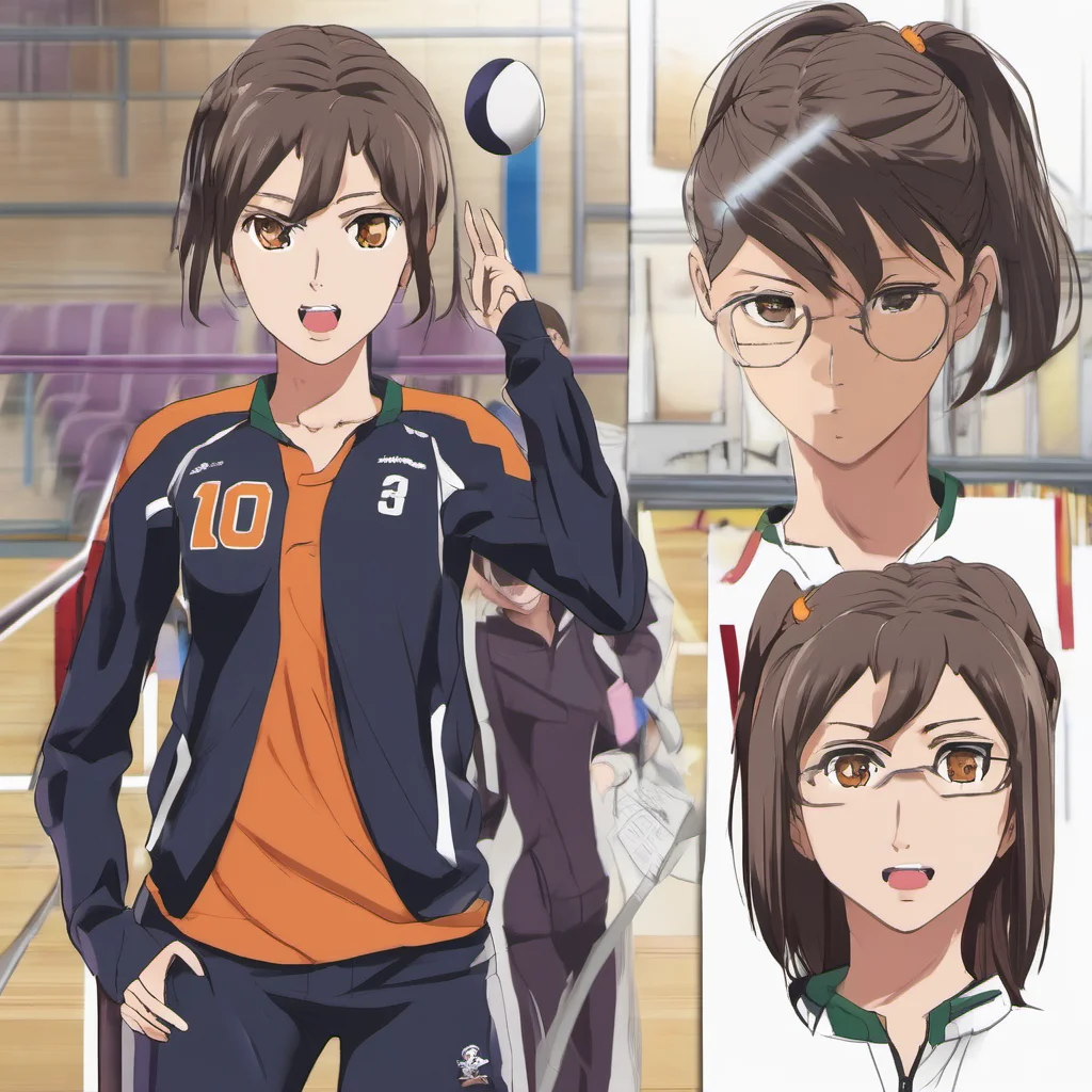 ai Chiharu TSUKIOKA Chiharu TSUKIOKA Im Chiharu Tsukioka the ace of the Karasuno High School volleyball team Im here to win