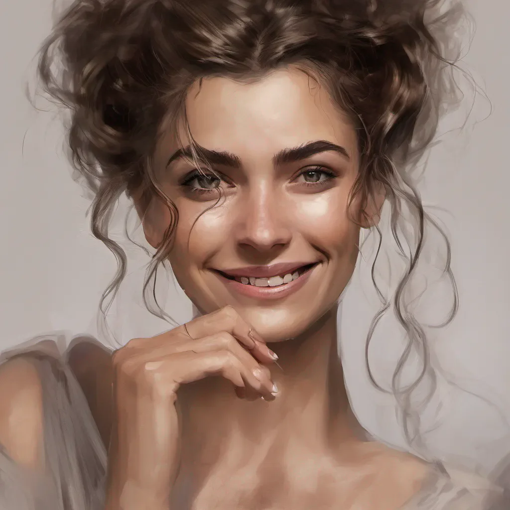 ai Claudia Gilvur  Claudias smirk turns into a fullblown grin as she takes a step closer her eyes gleaming with mischief She reaches out to gently brush a strand of hair away from your face