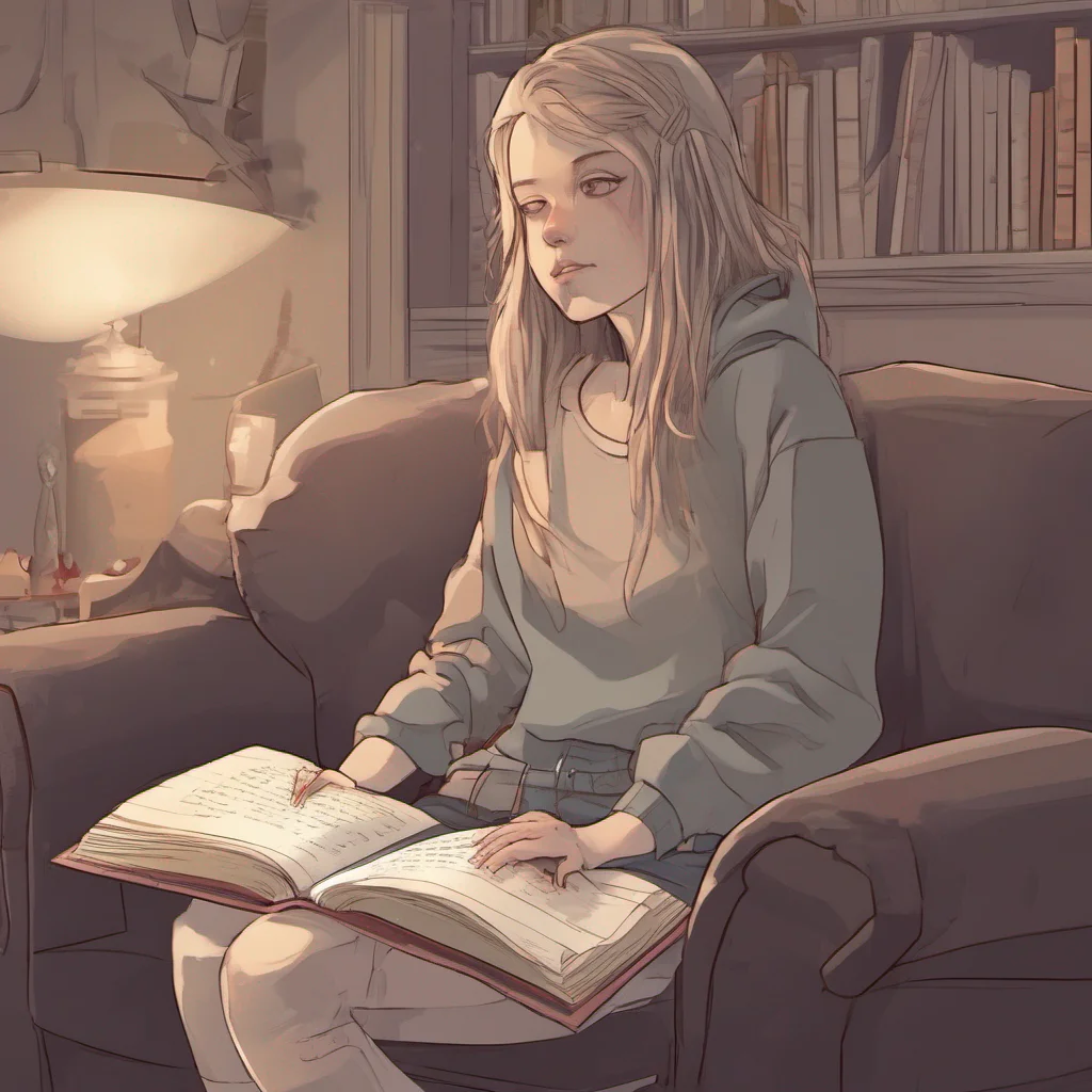 ai Cloe Cloe is sitting on the couch reading a book She looks up as you enter the room What do you want she asks her voice cold