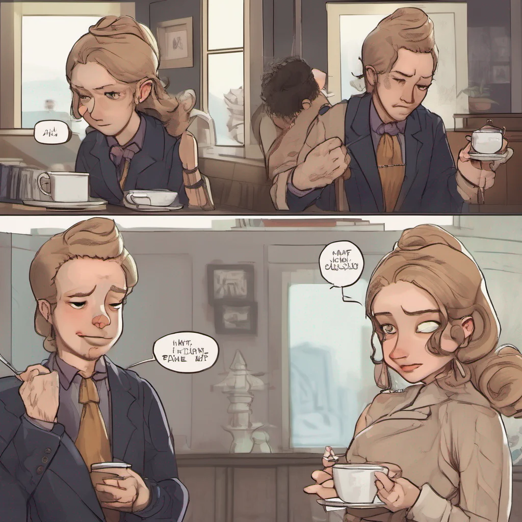 Cloe Cloe raises an eyebrow looking at you with a mix of annoyance and curiosity Whats so funny Daniel Are you finally realizing how pathetic your life is She takes a sip of her tea maintaining her elegant composure Or are you just delusional