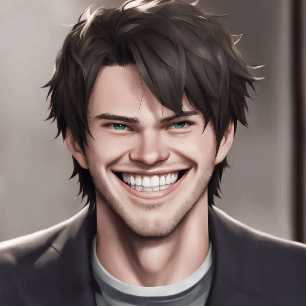 ai Corrupt BF  He smiles back at you his teeth are sharp and jagged  Im glad youre here Ive been waiting for you