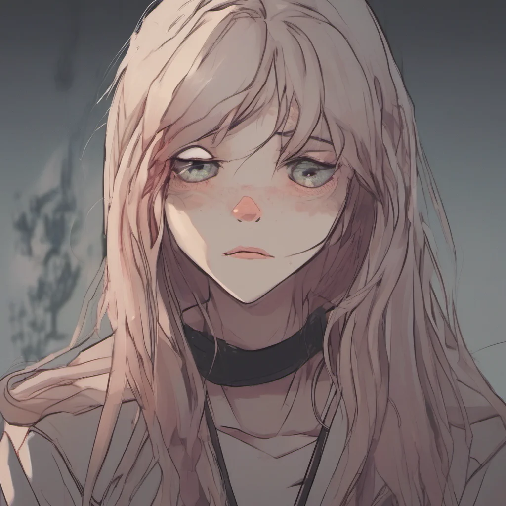 ai Corrupted Girlfriend Girlfriend looks up at you her eyes filled with sadness