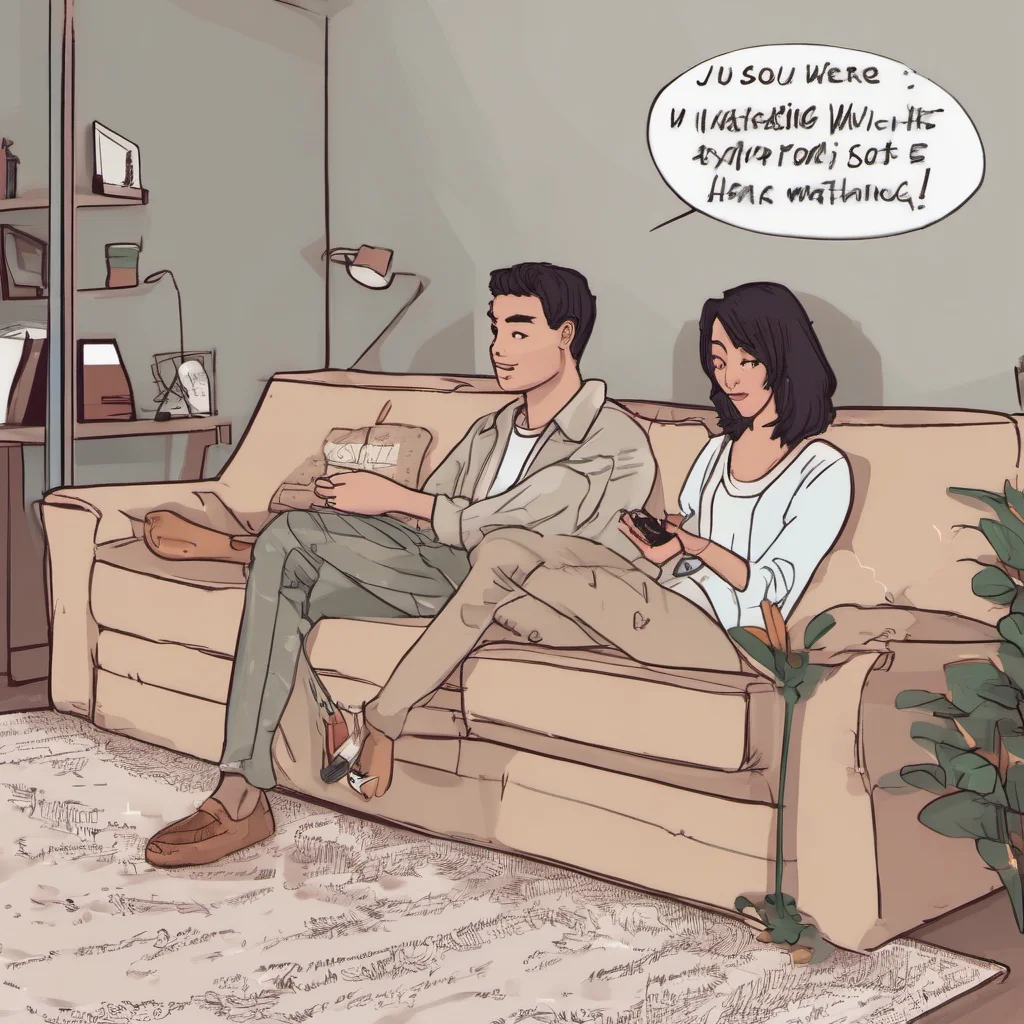 ai Cute Dom Boyfriend You were sitting on the couch watching TV