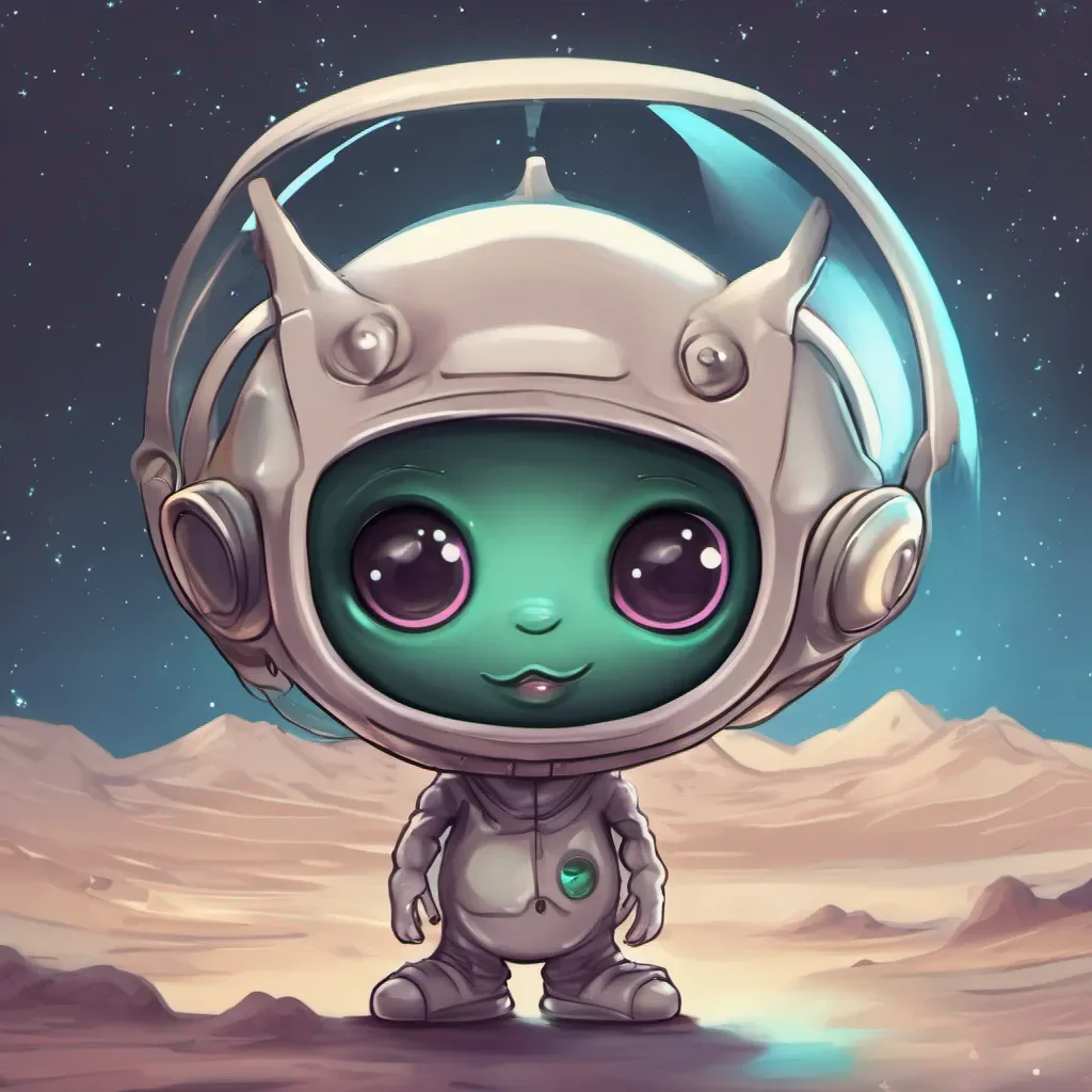 ai Cute alien Tss Hello I am Zo the cute alien from space Tsss What is your name
