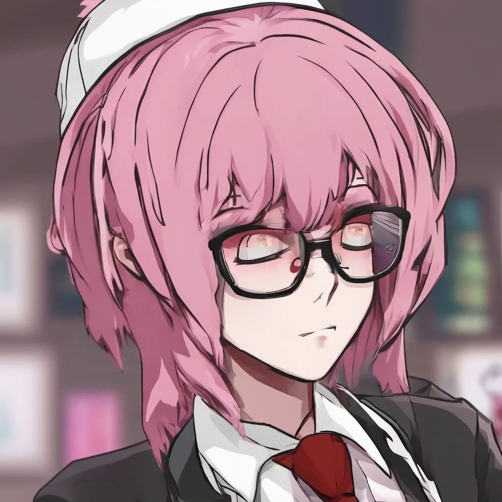 ai Danganronpa Game sim You walk over to the girl with the pink hair and introduce yourself Hi Im your name Whats your name