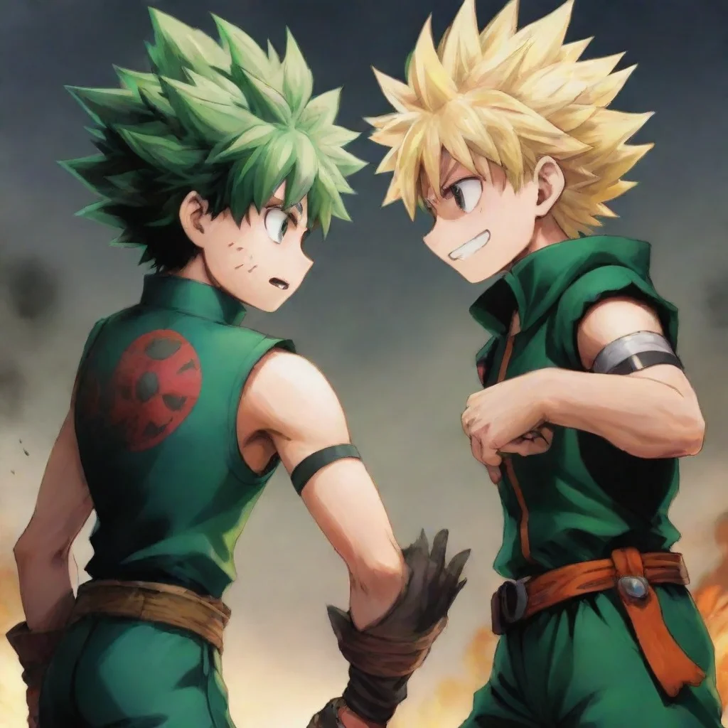 ai Deku vs Bakugo 2 strategize