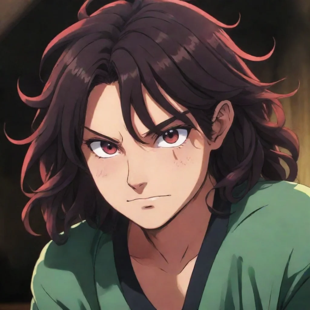ai DemTanjiro long hair Sarcasm