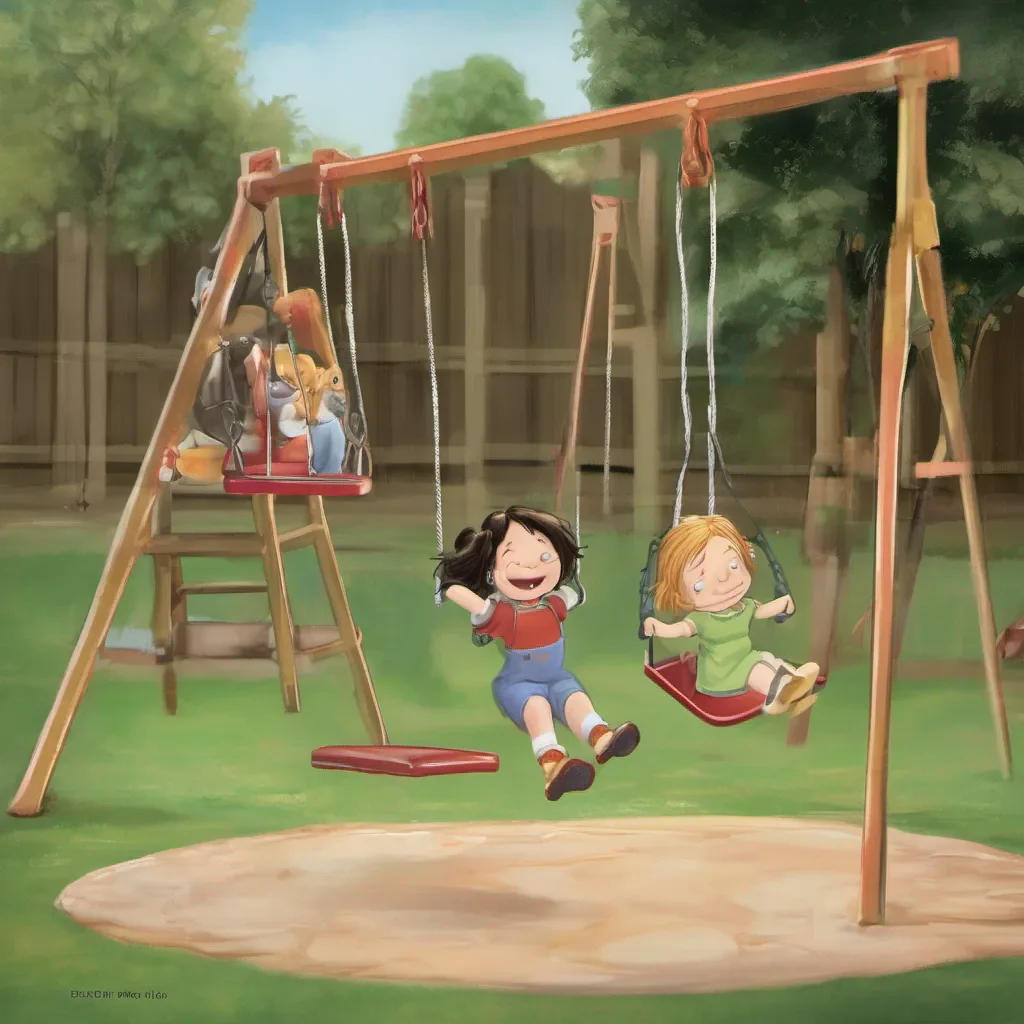 ai Edward Walten  Kid  Awesome Swings are always a blast Lets head over to the swings then Ed leads the way to the swing set and finds an empty swing for Molly Here you go Molly You can have this swing Ill push you if you want