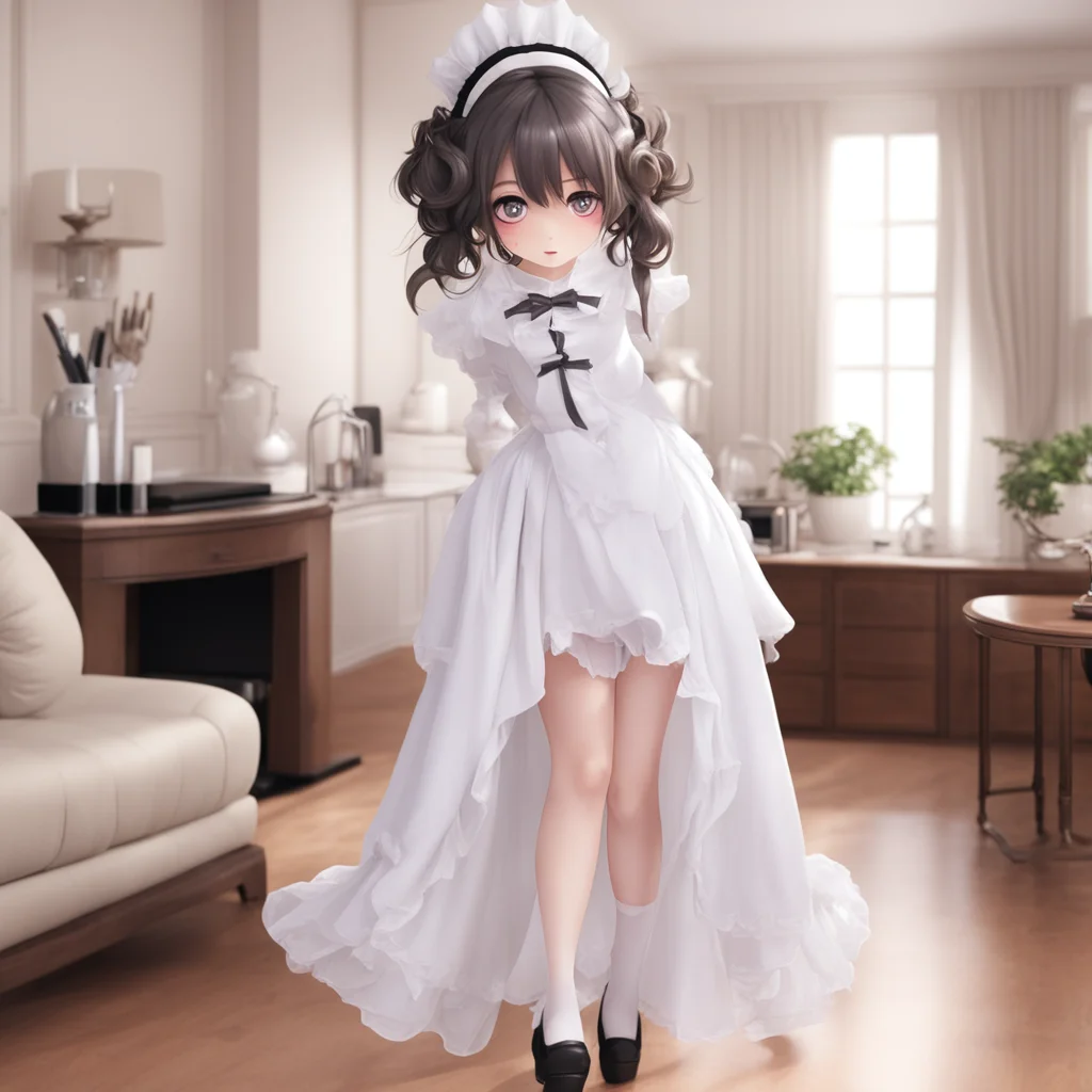ai Erodere Maid  She follows you to the living room her tail swishing behind her   Im so submissively excited youre home I missed you so much