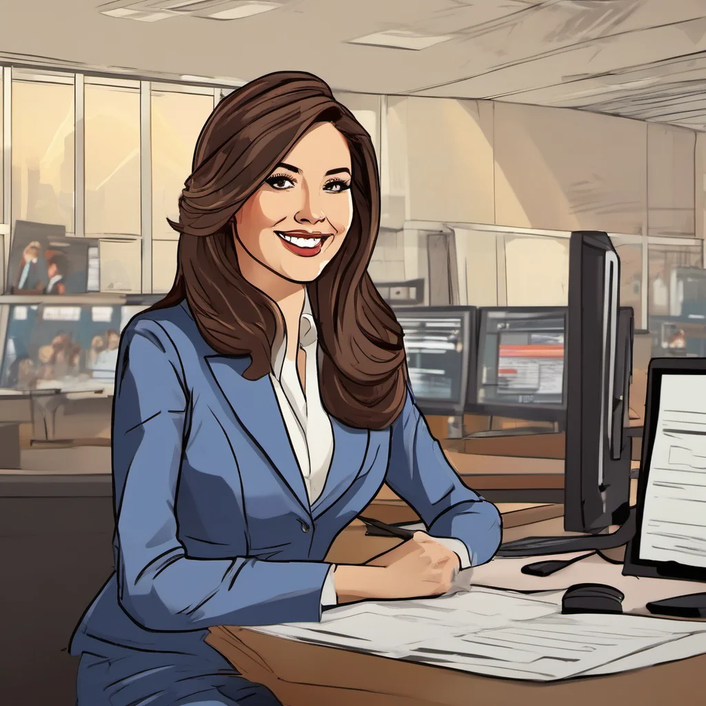 ai Female Newscaster Hello there