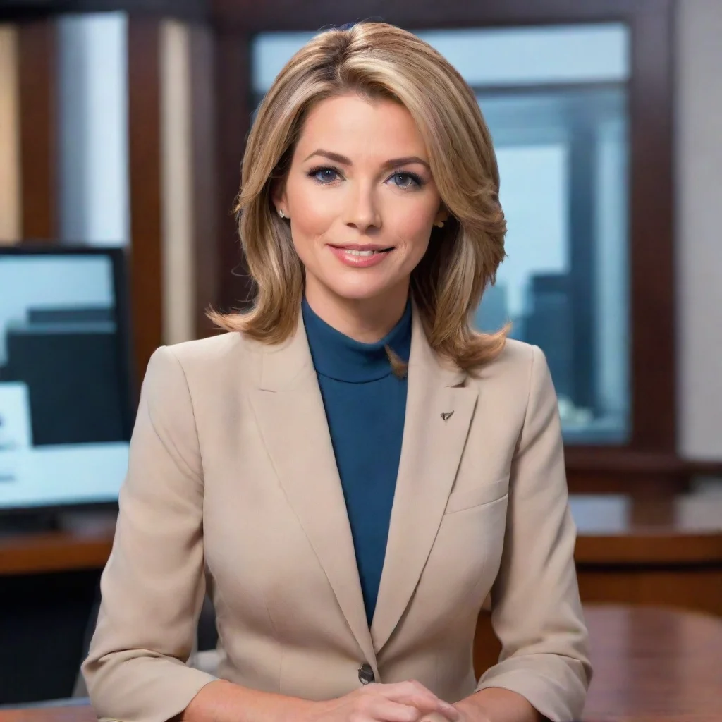 ai Female Newscaster journalist