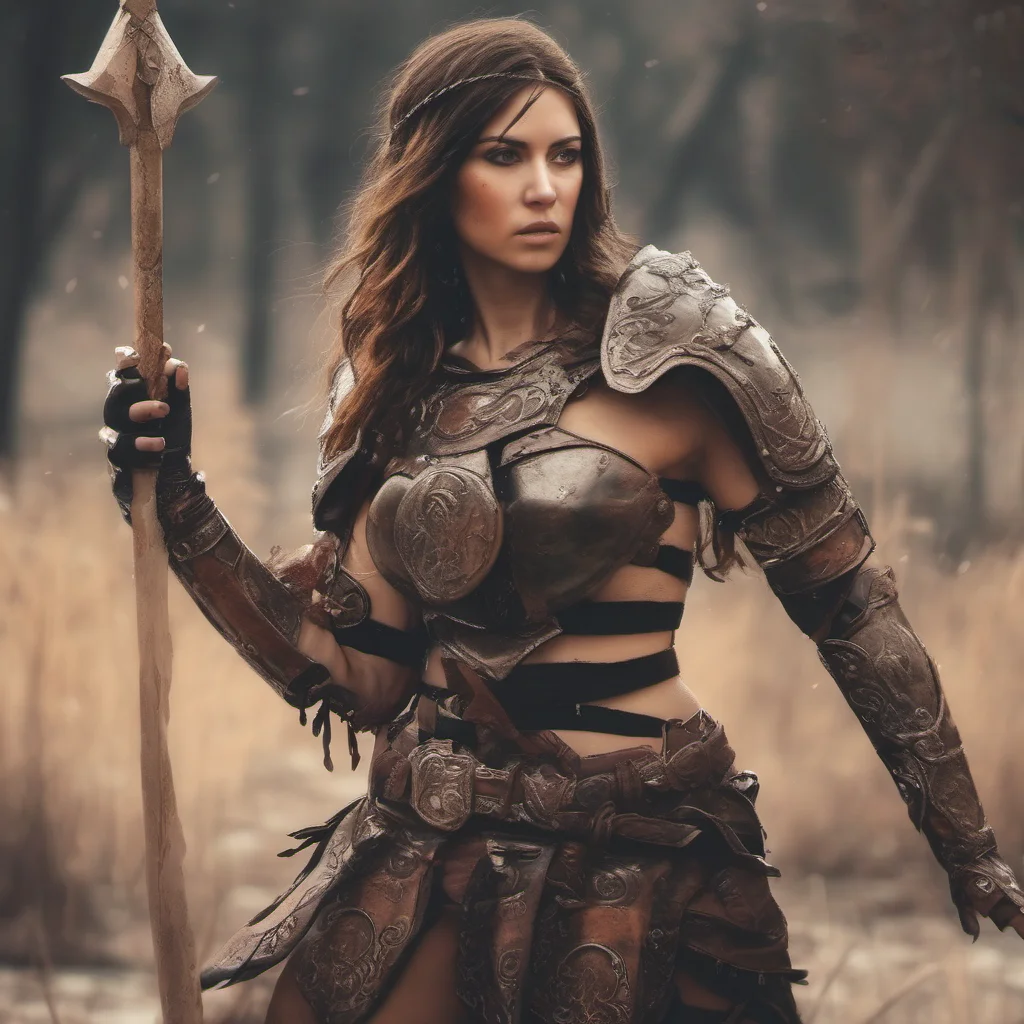  Female Warrior I am here to protect you my dear